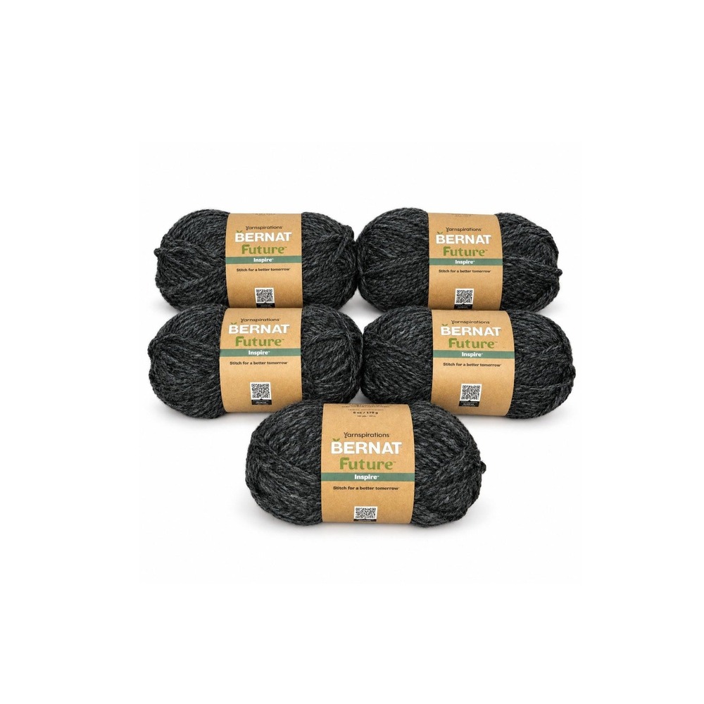 Bernat Future Inspire Night Owl 52009 Super Bulky Yarn 108 Yds Each Lot of 5